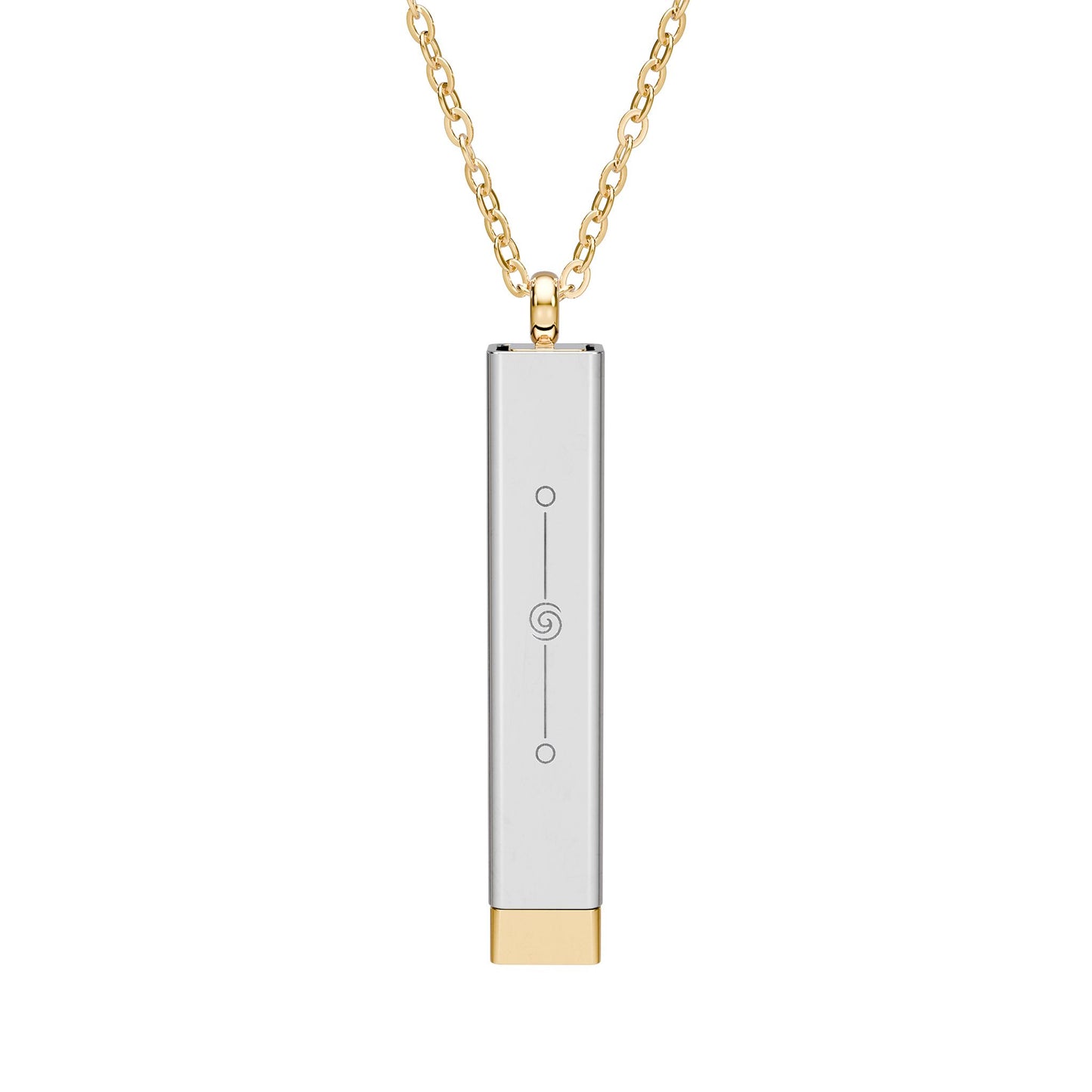 Hidden Message Sliding Bar Necklace (Engraving)