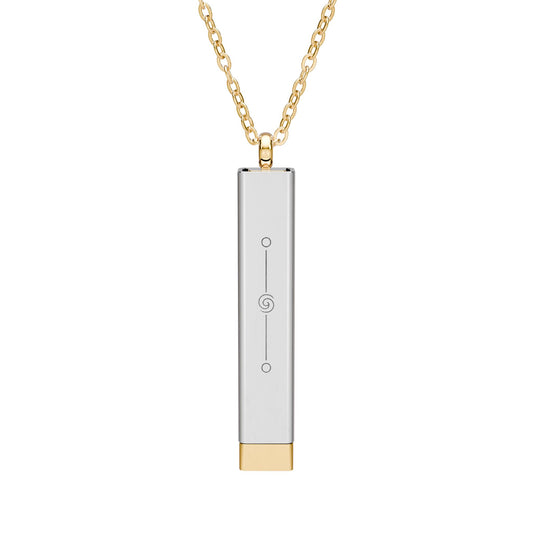 Hidden Message Sliding Bar Necklace (Engraving)