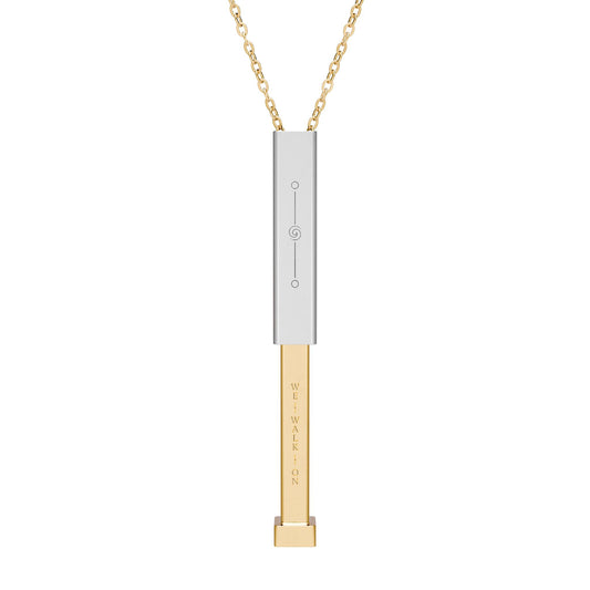 Hidden Message Sliding Bar Necklace (Engraving)